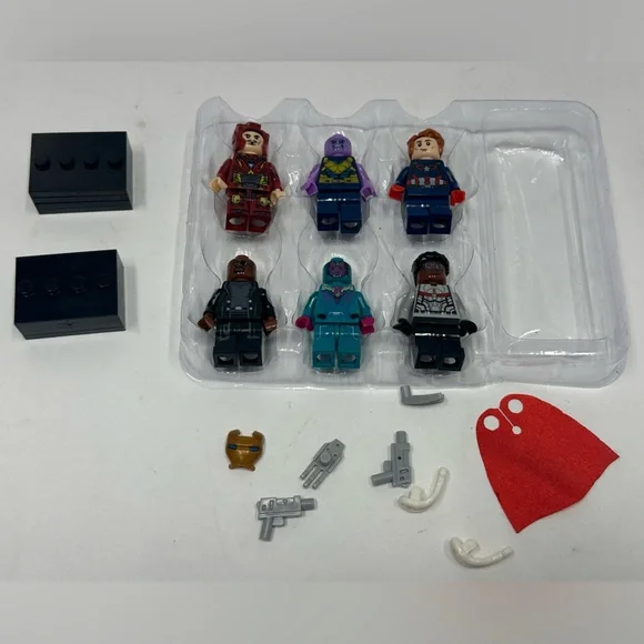 Marvel Avengers Mini figures Thanos Vision Falcon Scarlet Witch Captain America - Picture 3 of 5